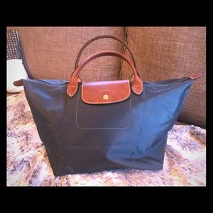 Longchamp Gold Medium Le Pilage tote